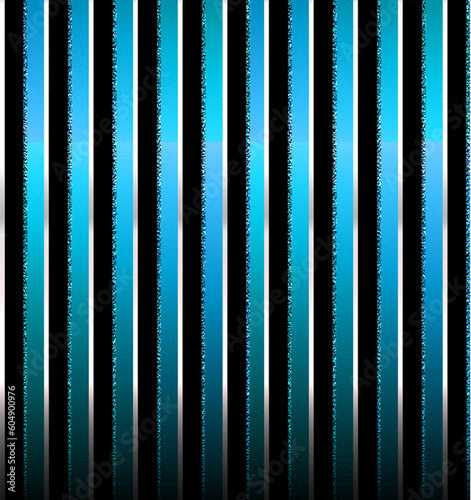 metallic blue and black silver stripes with rough diamond lining on one side