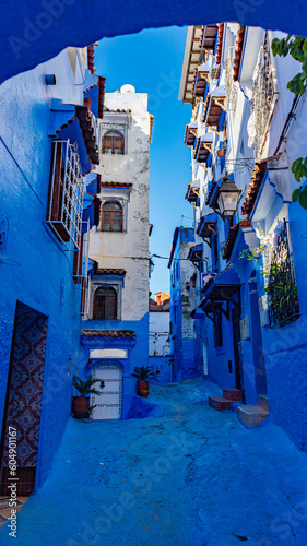 Shades of blue in Moroccos blue city, Chefchaouen © Leif