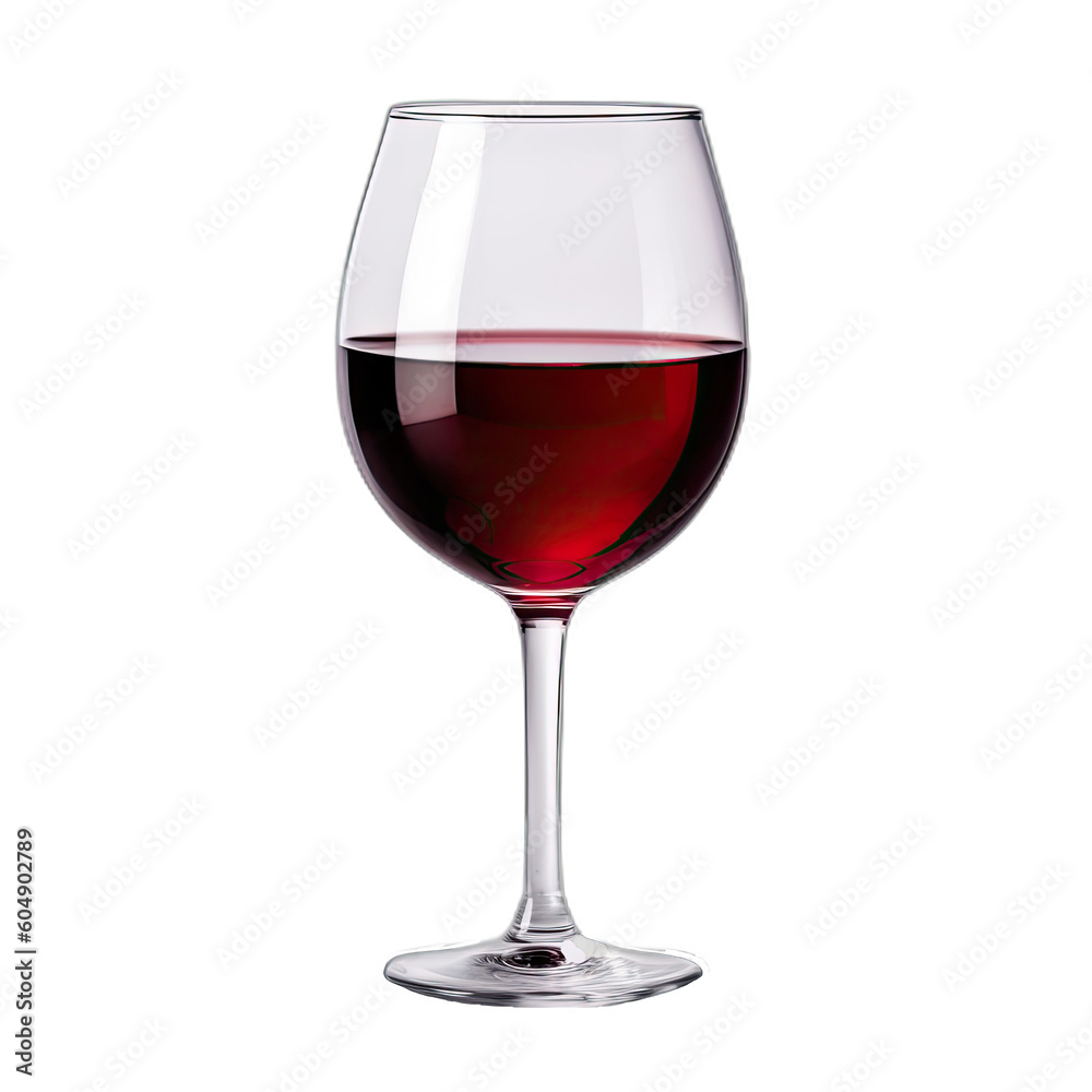 Elegant wine glass isolated on transparent background Elegant wine glass isolated on transparent background