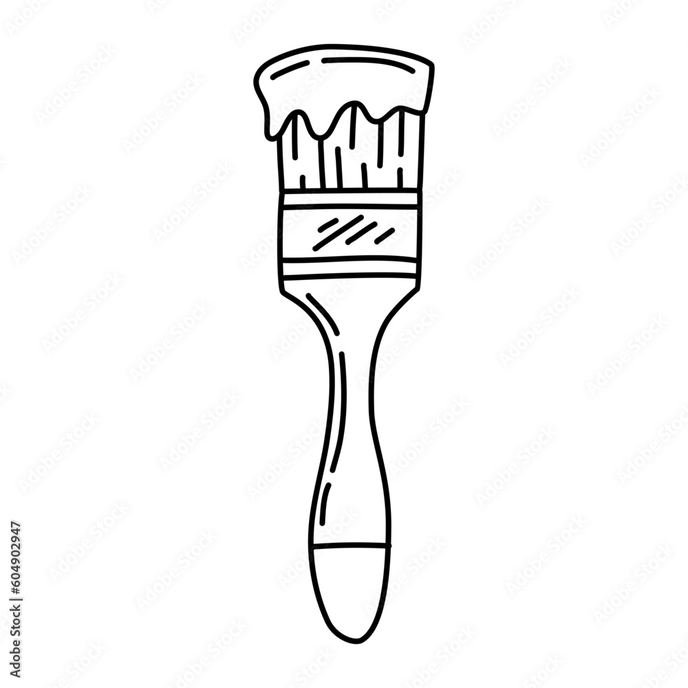 Sketch doodle Paint Brush Vector Sketch doodle Paint Brush Vector