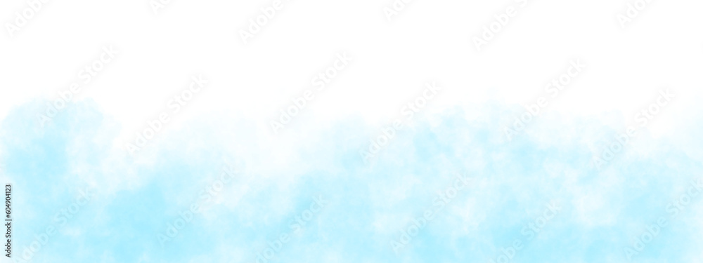 Realistic blue cloud or smoke. Blue fog or smoke on transparent background. PNG image	
