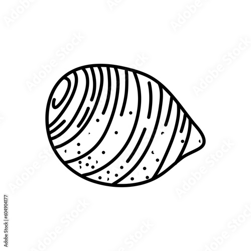 Taro doodle outline icon vector illustration. Hand drawn line sketch of Taro