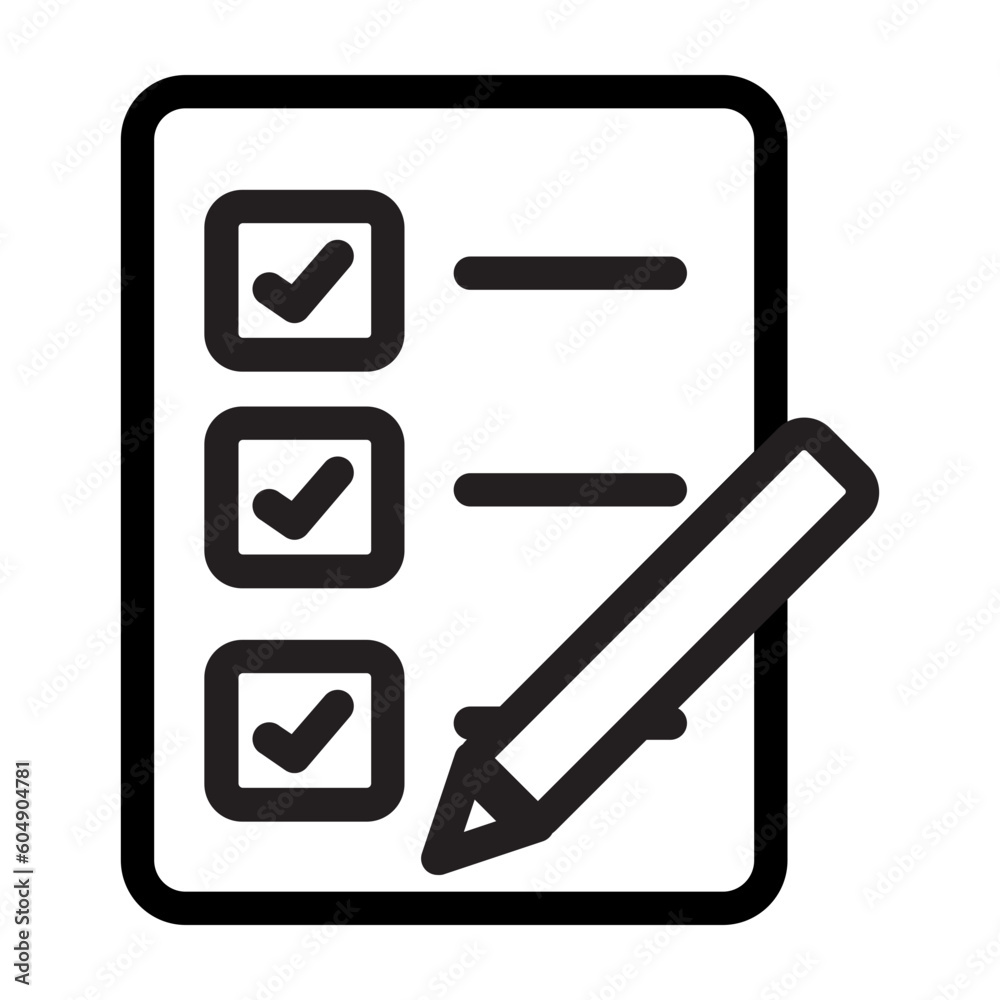 Checklist Icon signifies organization, task management, and completion, enabling efficient tracking of progress Checklist Icon signifies organization, task management, and completion, enabling efficient tracking of progress