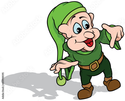 Dwarf in a Green Costume St...