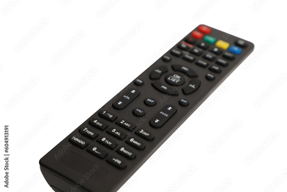 Tv remote controller, remote control device, isolated white background, png isolated Tv remote controller, remote control device, isolated white background, png isolated