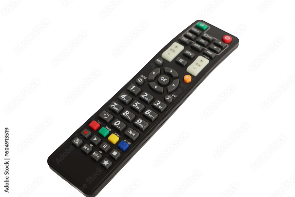 Tv remote controller, remote control device, isolated white background, png isolated Tv remote controller, remote control device, isolated white background, png isolated