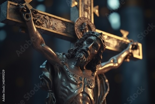 catholic crucifix. generated by AI
