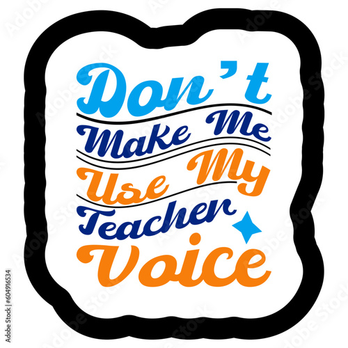 Retro Teacher  T-shirt Design, Vector