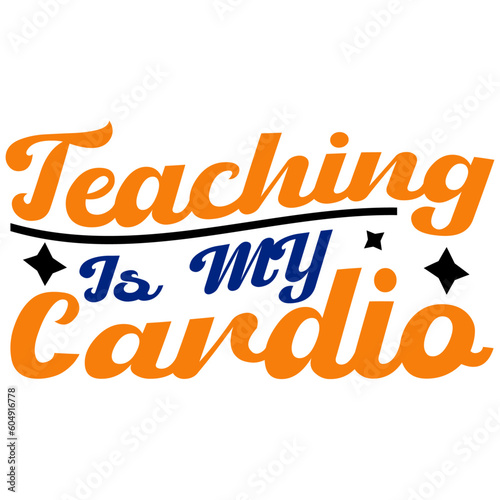 Retro Teacher  T-shirt Design, Vector