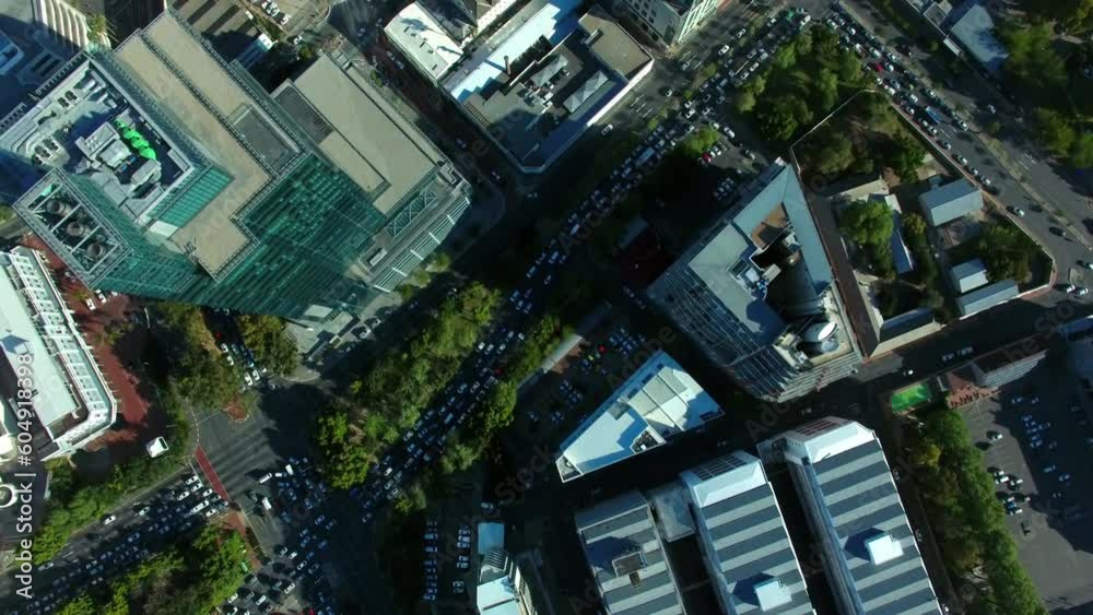 Architecture, buildings and road with drone of city in Cape Town for cityscape, highway and urban skyline. Skyscraper, industrial landscape and travel in grid or top of infrastructure and street Architecture, buildings and road with drone of city in Cape Town for cityscape, highway and urban skyline. Skyscraper, industrial landscape and travel in grid or top of infrastructure and street