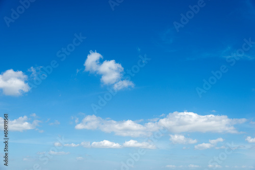 Blue sky with white clouds for background