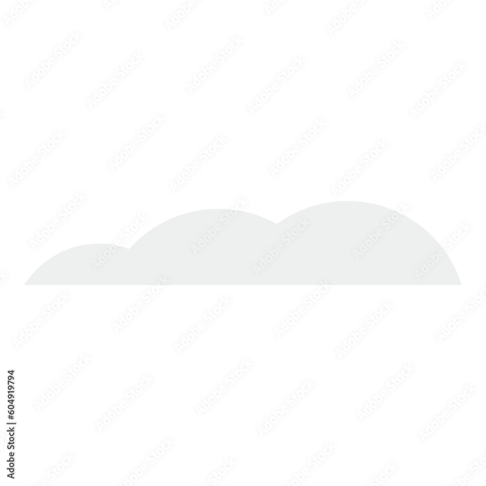 Cartoon cloud flat illustration. Cartoon cloud flat illustration.