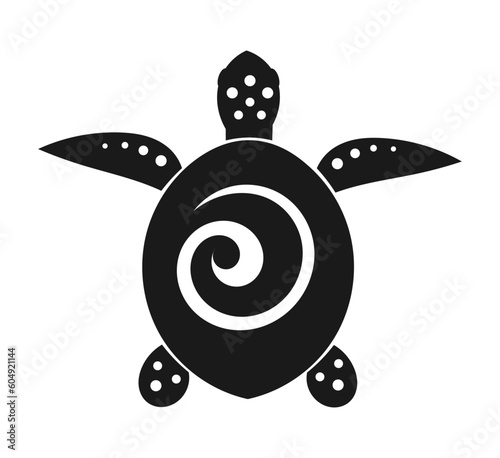 Sea turtle icon symbol. Vector illustration