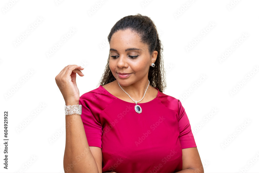 Studio shot of young and stylish black woman smiling isolated on white background in different everyday situations. Beautiful female model over white background. Studio shot of young and stylish black woman smiling isolated on white background in different everyday situations. Beautiful female model over white background.