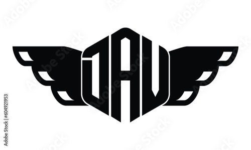 DAV three letter iconic logo design vector template. isolated, elegant, monogram, abstract, wordmark, letter mark, business, typography, minimalist, brand, company, flat, modern, unique, sign, symbol