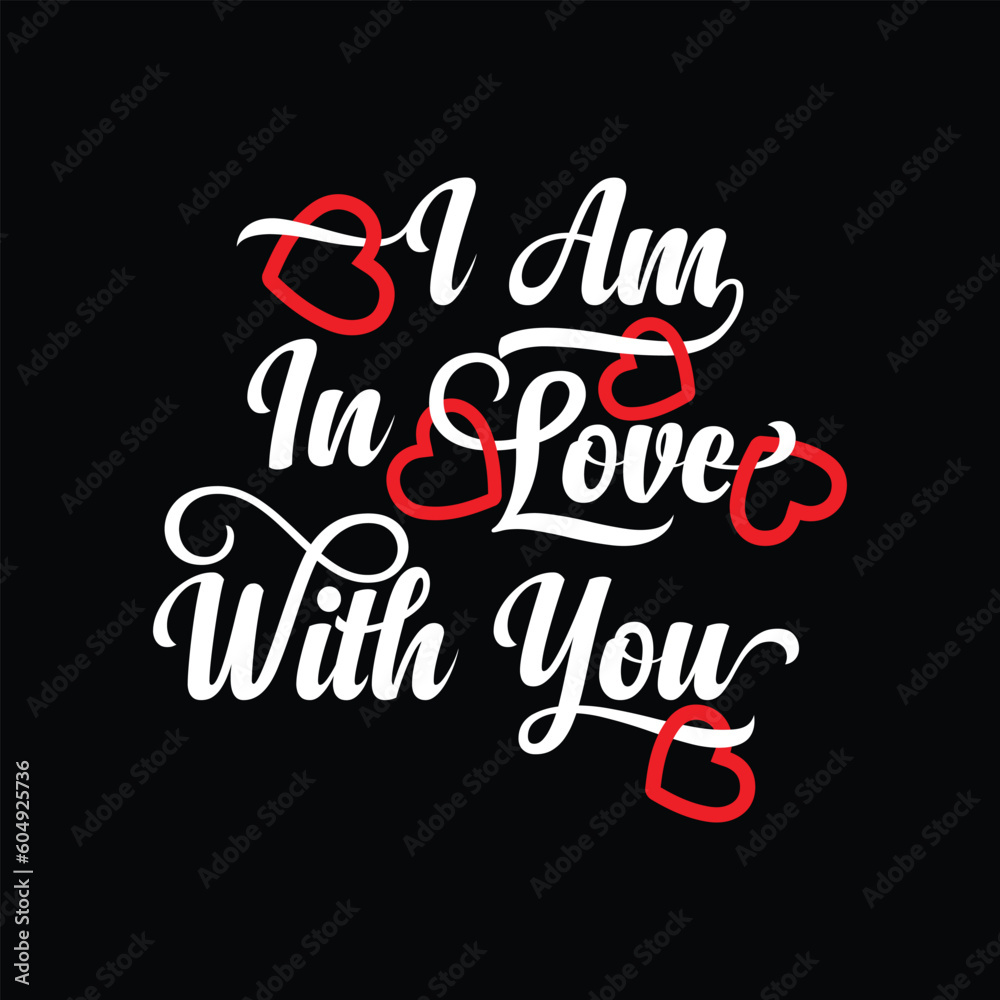 Fototapeta premium Valentine's day creative and unique typography vector