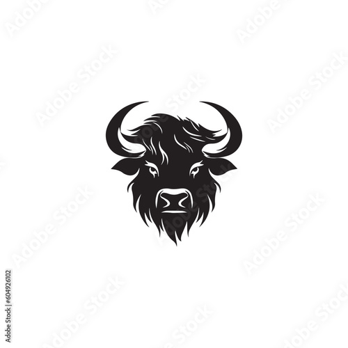 simple black yak logo icon designs vector black and white
