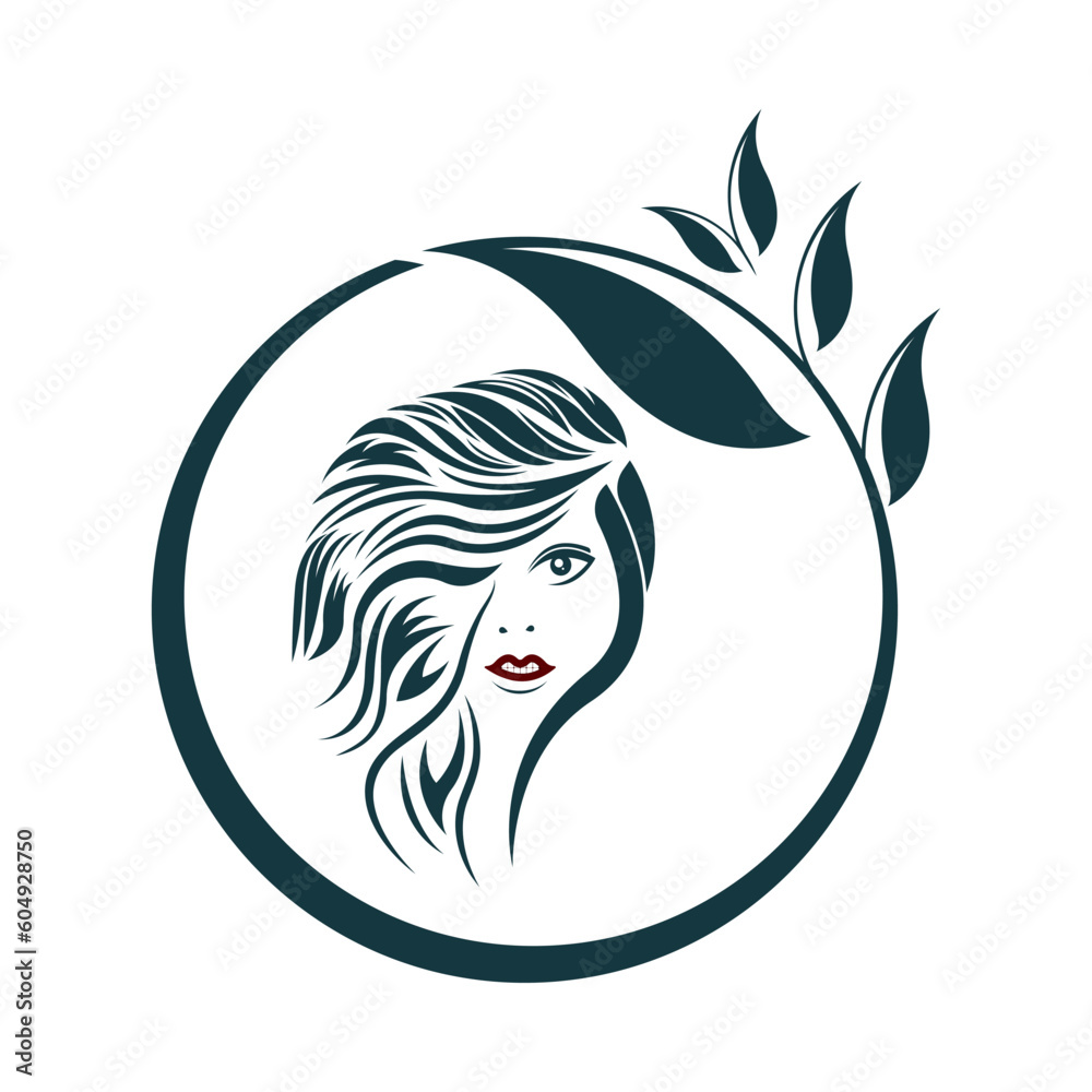 Women beauty, salon, spa, hair minimalist logo design Women beauty, salon, spa, hair minimalist logo design
