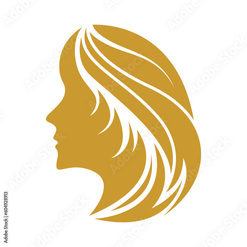 Women beauty, salon, spa, hair minimalist logo design