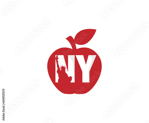 New York Apple Logo Design Template