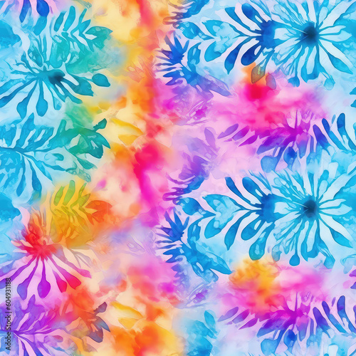 Tie-dye seamless repeat pattern [Generative AI]