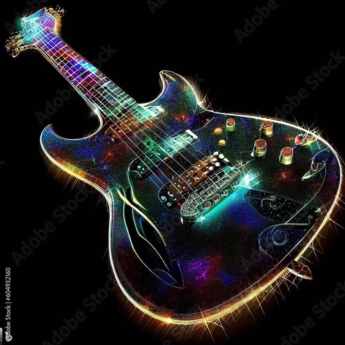 Futuristic Electrical Guitar