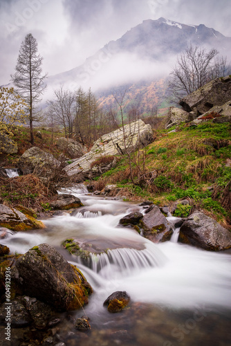 the majesty of nature after a storm in Val Maira. Val Maira is one of the most popular tourist destinations in Piedmont