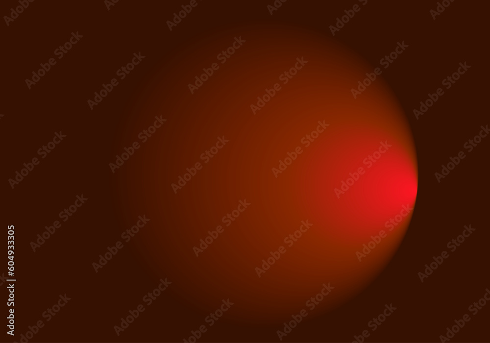 Fondo de degradado rojo negro radial con luz a la derecha. Luz al final del túnel	