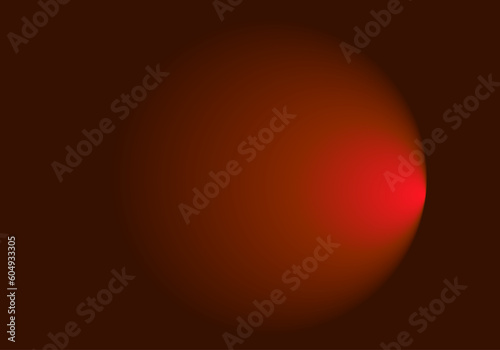 Fondo de degradado rojo negro radial con luz a la derecha. Luz al final del túnel	