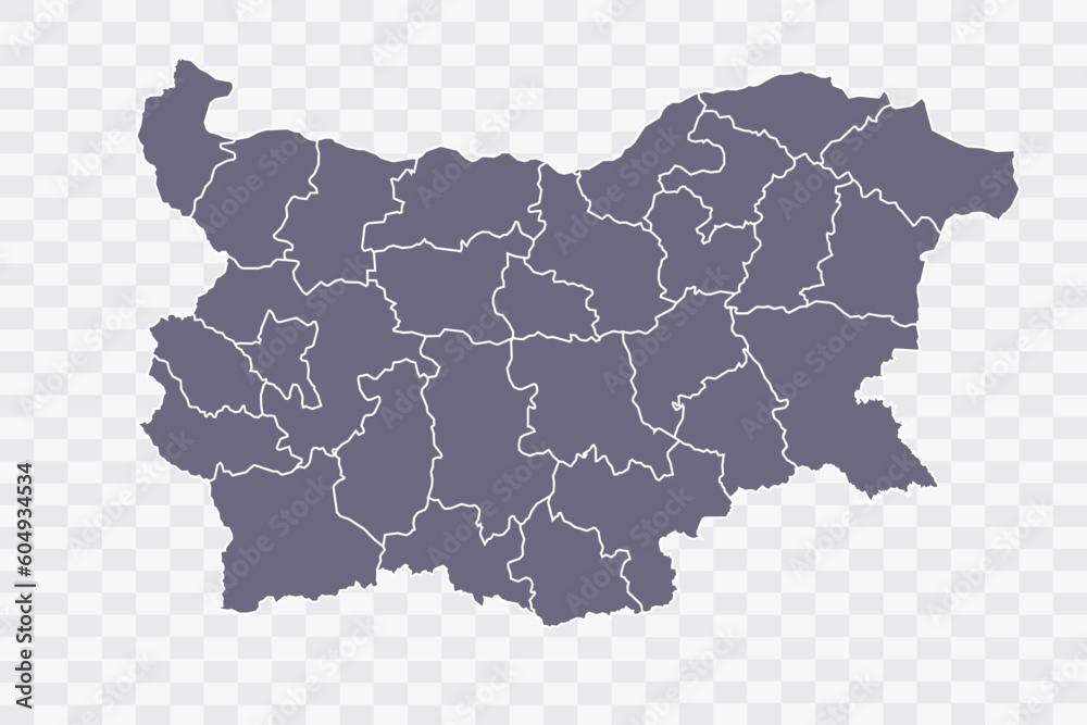 Bulgaria Map pewter Color on White Background quality files Png
