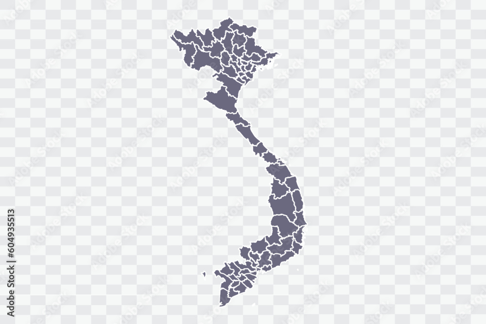 Vietnam Map pewter Color on White Background quality files Png Vietnam Map pewter Color on White Background quality files Png