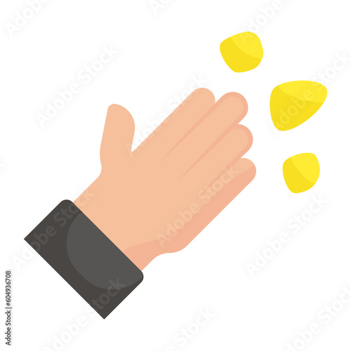 Stoning of the Devil Vector color Icon Design, Eid al-Adha or Eid-ul-Kabir Symbol, Hajj Sign, Muslims religious Festival Stock illustration, Throwing Stone to Devil Concept 