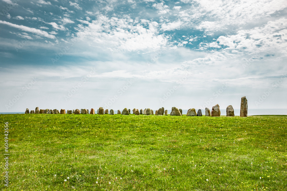 Steinkreis Ales Stenar in Schweden