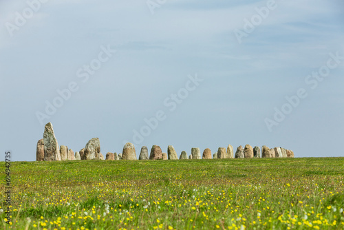 Steinkreis Ales Stenar in Schweden