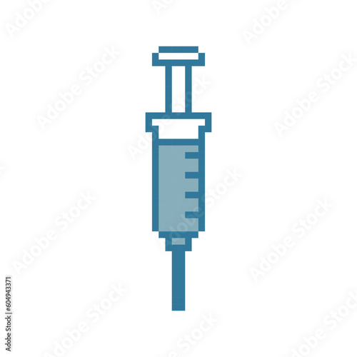 Syringe Vector icon in 8 bit style