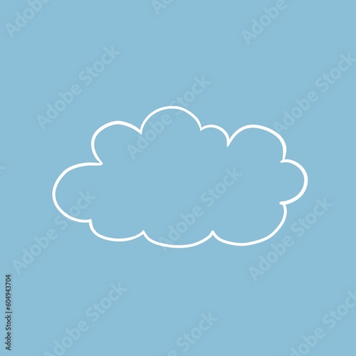 cloud vector illustration, cloud painting vector illustration