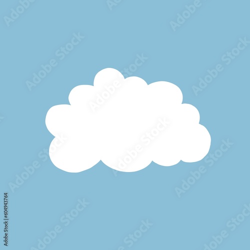 cloud with sky, cloud vector illustration