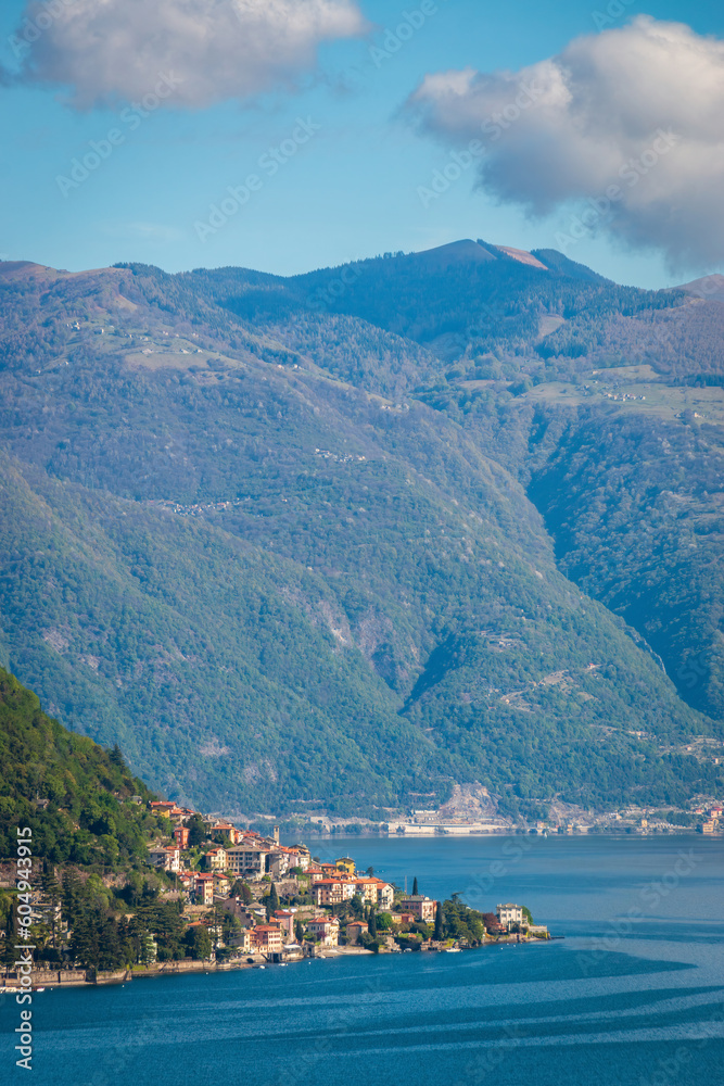 Scenic view of Torrigia at Lake Como, Italy