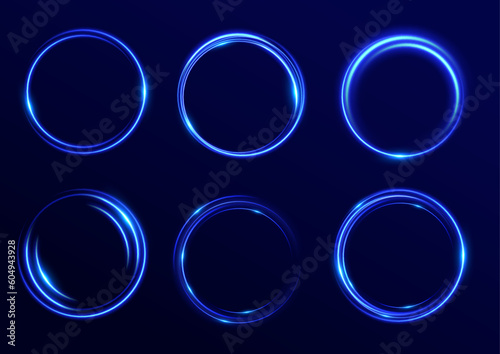 Abstract neon background. luminous circle. Luminous spiral cover. Wake wave, fire path trail line and swirl effect curve. Food isolated. space tunnel. Ellipse shimmery color. shiny glitter