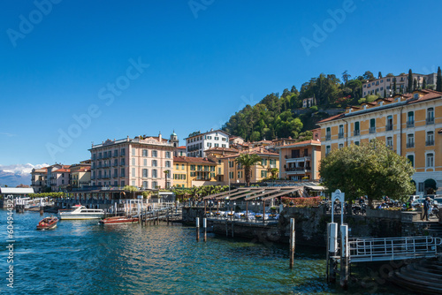 Scenic view of Bellagio at Lake Como, Italy