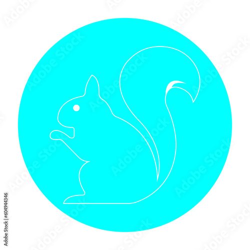 squirrel icon illustration vector