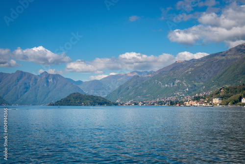 Scenic view of southwestern branch of Lake Como  Italy