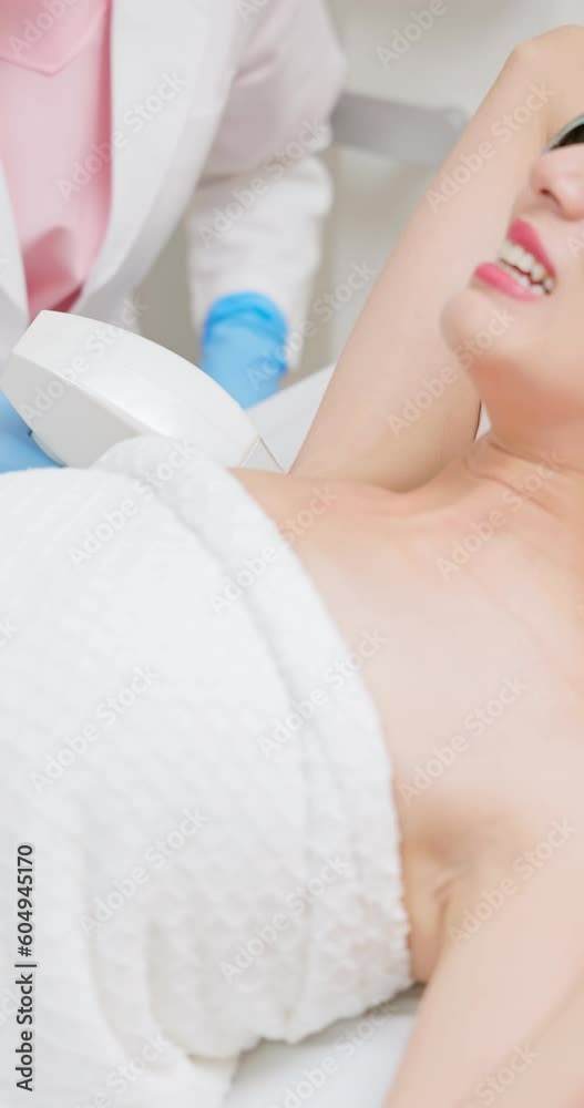 Woman underarm laser hair removal Woman underarm laser hair removal