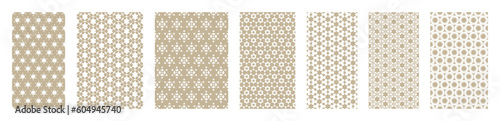 Arabic seamless pattern with Arabic, Islamic and Jewish ornament with religion symbols set wallpapers