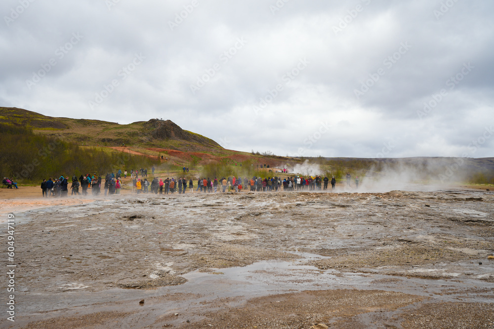 waterfall Gull-Foss (Golden falls) Iceland. waterfall Gull-Foss (Golden falls) Iceland.