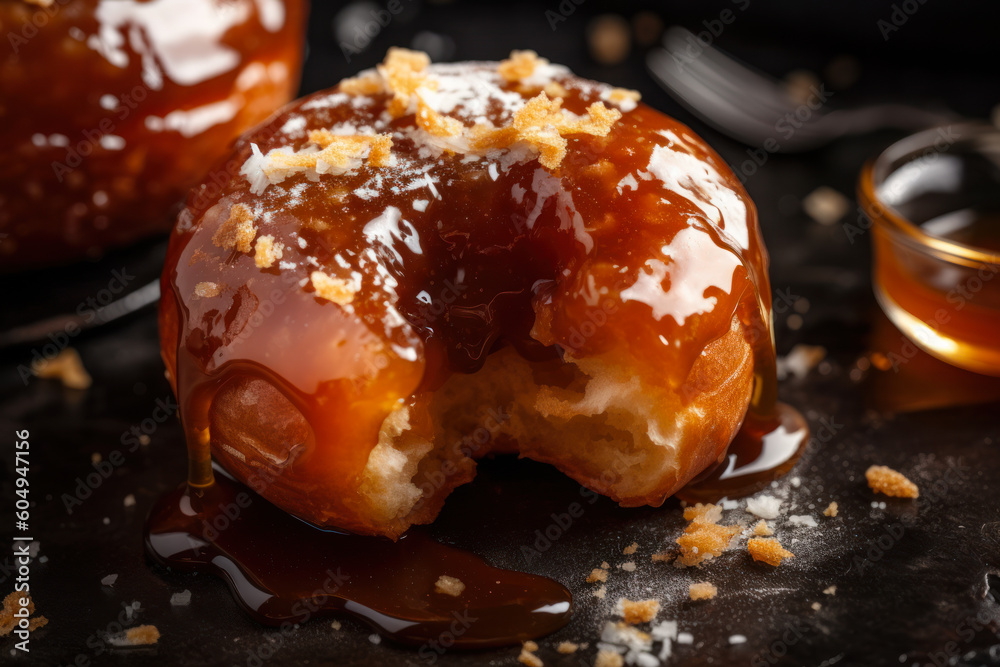 donuts with brown caramel generative ai donuts with brown caramel generative ai