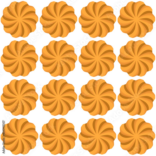Pattern homemade cookie different taste in pastry biscuit