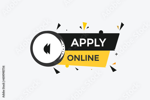 apply online vectors, sign, level bubble speech apply online
