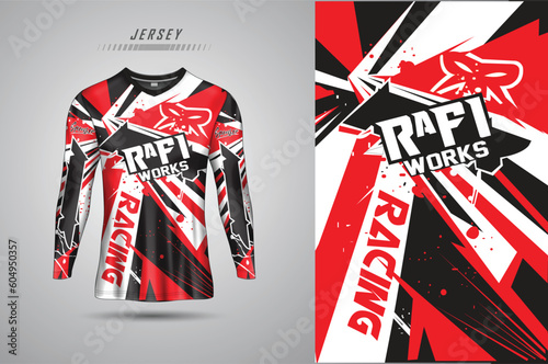 Vector sports jersey template for team uniforms soccer jersey racing