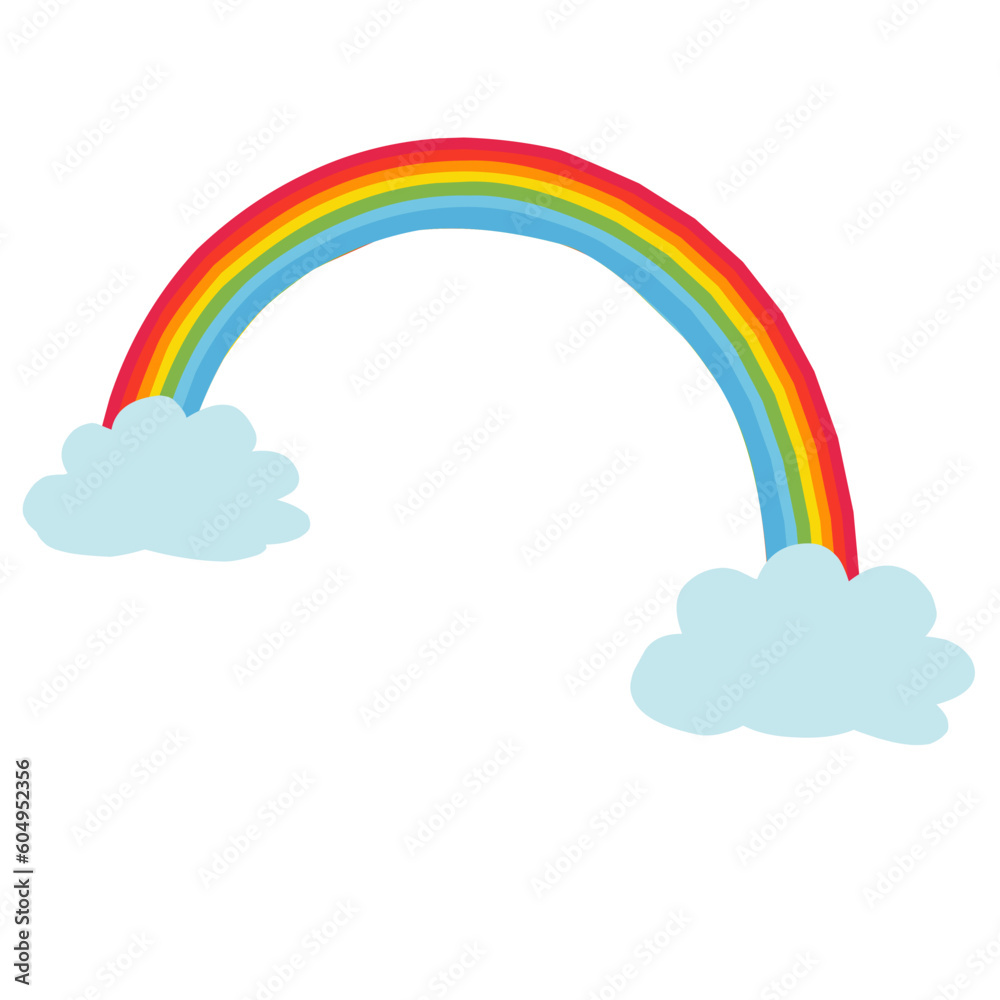 Rainbow cartoon. Colorful rainbow, heart and cloud with rainbow tail. Color bow vector hand drawn illustration set. Doodle rainbow cartoon, colorful collection Rainbow cartoon. Colorful rainbow, heart and cloud with rainbow tail. Color bow vector hand drawn illustration set. Doodle rainbow cartoon, colorful collection